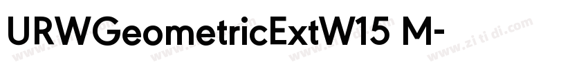 URWGeometricExtW15 M字体转换